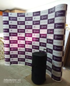 backing plegable curvo 3x3